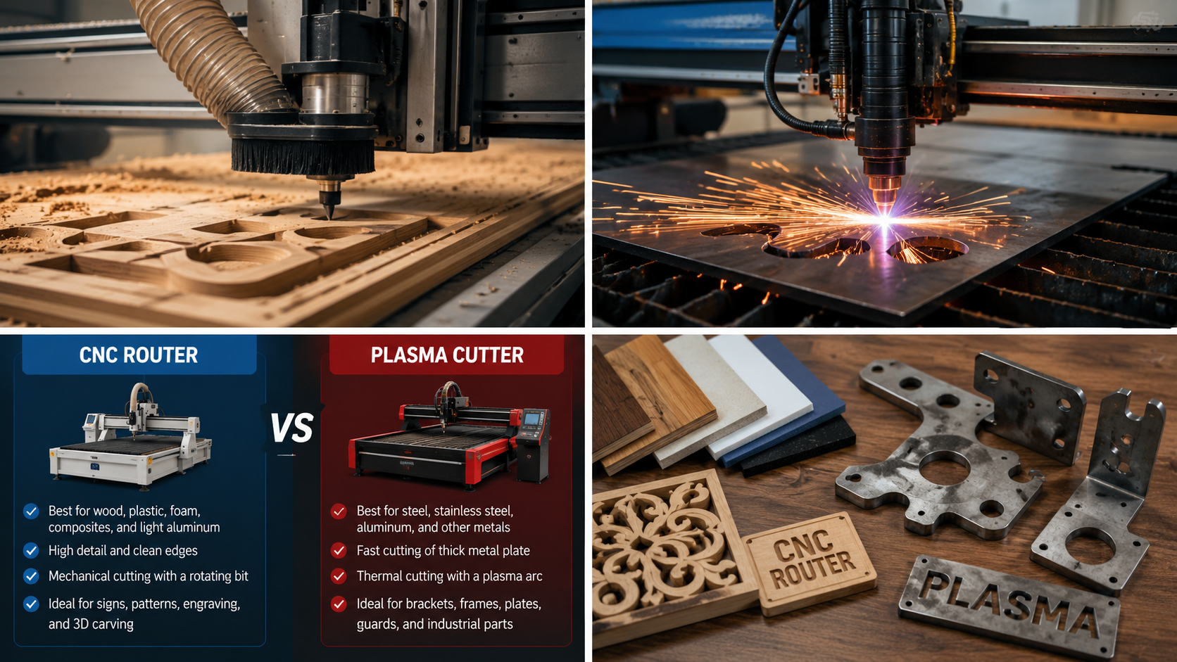 CNC Router vs Plasma Cutter: Which Is the Better Method?